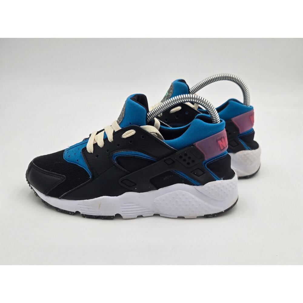 Nike Huarache Run GS Next Nature Black Blue Youth 5.5Y DR0166-001
